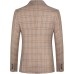  Mens 2 PCS Plaid Suits Slim Formal Suit Checkered Blazer Jacket Pants