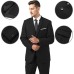 2 Piece Suit Slim Fit Business Wedding Party Tuxedo Dress Suits for Men Jacket and Pants Set