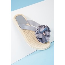 3D Flower Thong Strap Slide Sandals