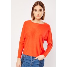 Batwing Sleeve Fine Knit Top