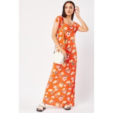 All Over Floral Print Maxi Dress
