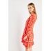 Animal Print Elasticated Belted Dress