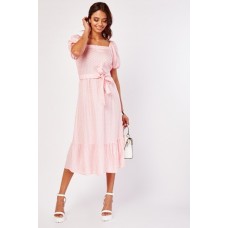 Batik Print Midi Prairie Dress