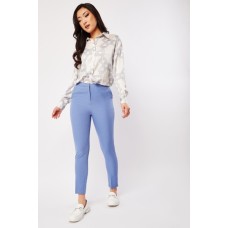 Blue Tapered Trousers