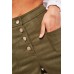 Button Front Casual Shorts