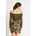 Camouflage Faux Leather Mini Skirt