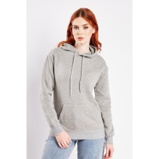 Casual Drawstring Neck Hoodie