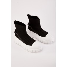Chain Back Sock Boots