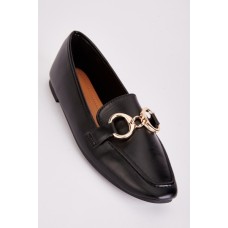 Chain Trim Slip On Loafers