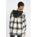 Checkered Contrast Hoodie