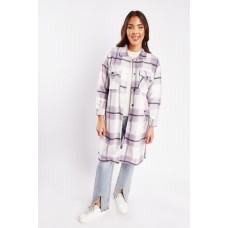 Checkered Longline Shacket