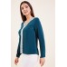 Circular Crochet Trim Blouse