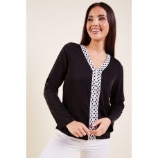 Circular Crochet Trim Blouse