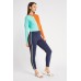 Colour Block Zipped Jumpsuit