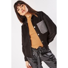 Contrasted Large Pocket Shacket