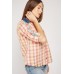 Contrasted Trim Checked Shirt