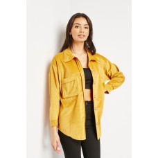 Cord Buttoned Shacket