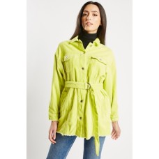 Corduroy Belted Casual Jacket