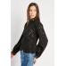 Cotton Crochet Long Sleeve Top