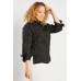 Crinkled Tie Up Sleeve Top
