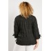 Crinkled Tie Up Sleeve Top