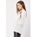 Crochet Insert Front Pockets Shirt