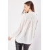 Crochet Insert Front Pockets Shirt