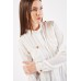 Crochet Insert Front Pockets Shirt