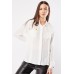 Crochet Insert Front Pockets Shirt