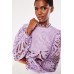 Crochet Long Sleeve Crop Top