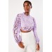 Crochet Long Sleeve Crop Top