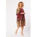 Crochet Panel Floral Off Shoulder Dress