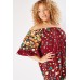 Crochet Panel Floral Off Shoulder Dress