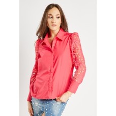 Crochet Sleeve Shirt
