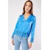 Crochet Trim Buttoned Blouse