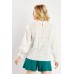 Crochet Trim Cotton Blouse