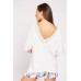 Crochet Trim White Top