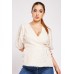Crochet Wrap Cream Top