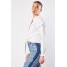 Cropped Tie Up Hem Shirt