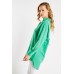 Cut Out Back Dip Hem Shirt