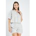 Daisy Print Top And Shorts Set