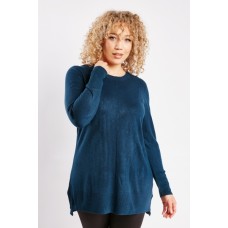 Dark Teal Thin Knit Top