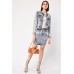Denim Jacket And Skirt Set