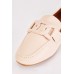 Detailed Front Faux Leather Loafers