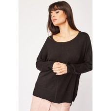 Dip Hem Fine Knit Casual Top