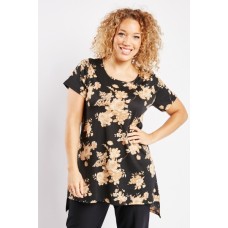 Dip Hem Floral Top