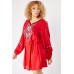 Embroidered Tunic Mini Dress