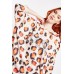 Encrusted Animal Print Top And Bottoms Set