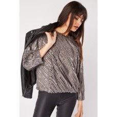 Eyelash Long Sleeve Top