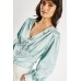 Fitted Sleeve Silky Blouse